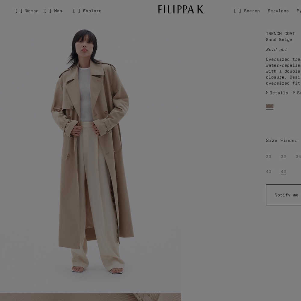 Flippa k trench coat